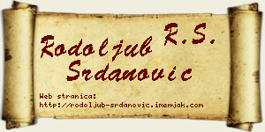 Rodoljub Srdanović vizit kartica